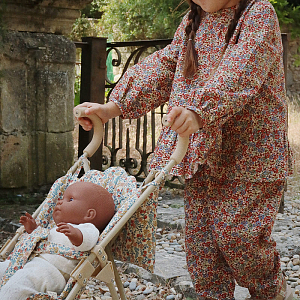 Прогулочная коляска для кукол Konges Slojd "Doll Bibi Fleur", цветочный сон